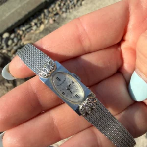 1960s Vintage Elgin 10k Gold Filled Mesh Watch